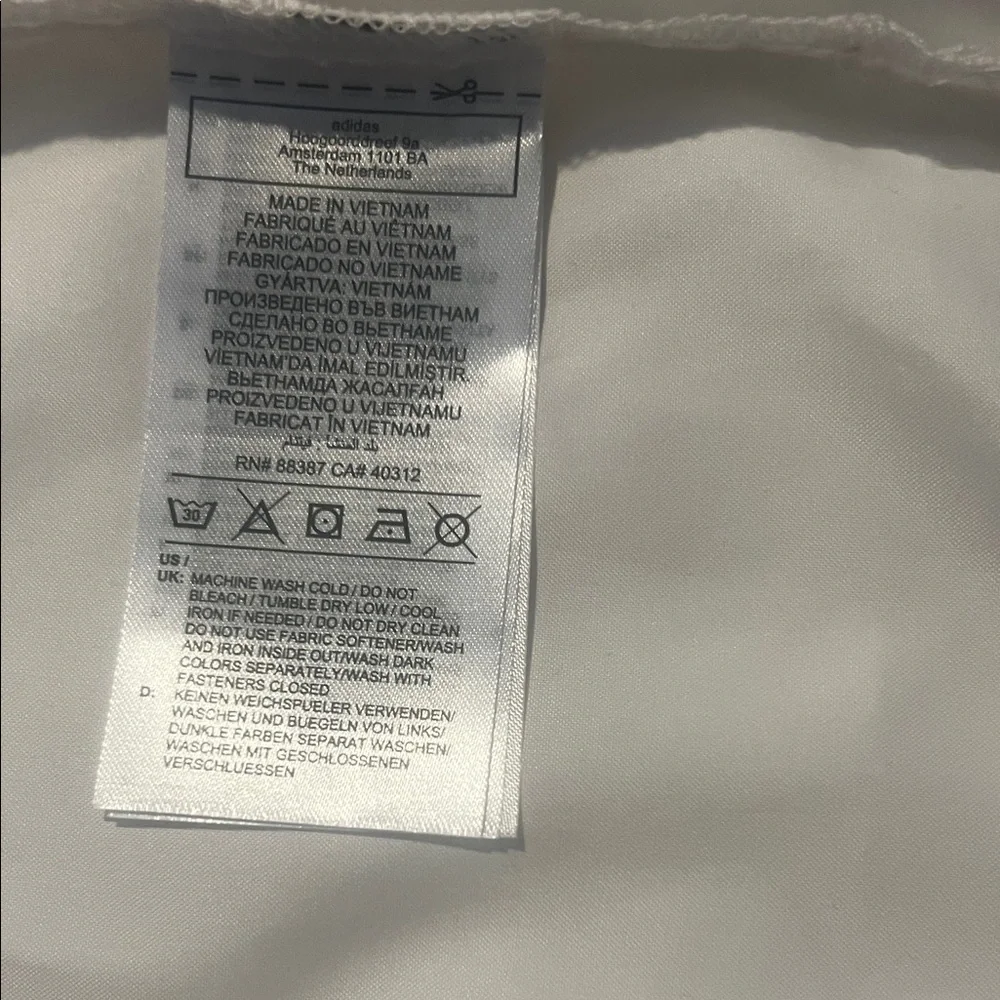 adidas white sleeve